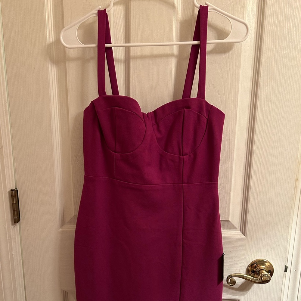 New Lulus Bustier Bodycon Midi Dress